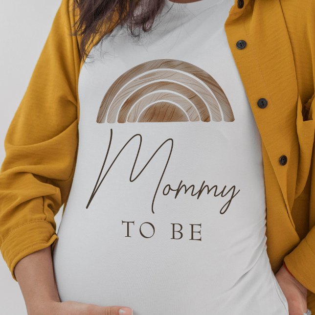 Elegant Rustic Boho Mummy to Be Baby Shower T-Shirt (Boho Mommy To Be Shirt)