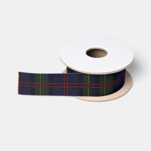 Elegant Rustic Check Plaid Tartan Satin Ribbon
