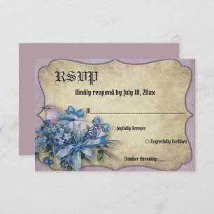 Elegant Rustic Eucalyptus Classic Floral Wedding RSVP Card