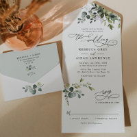 Elegant Rustic Eucalyptus Leaves Greenery Wedding