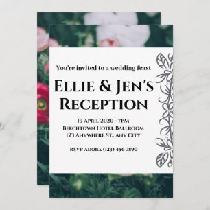 Elegant Rustic Eucalyptus Leaves Greenery Wedding Card