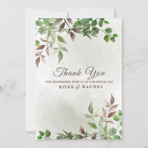 Elegant Rustic Eucalyptus Leaves Greenery Wedding  Invitation