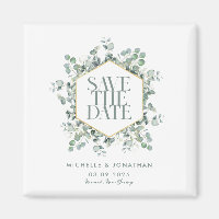 Elegant Rustic Eucalyptus Wedding Save the Date