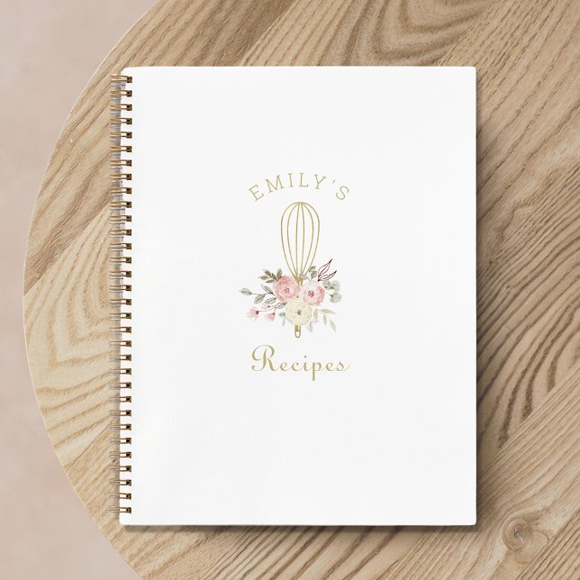 Elegant Rustic Floral Baking Recipe Notebook (Creator Uploaded)