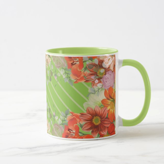 Elegant rustic floral kitchen mug (Right)