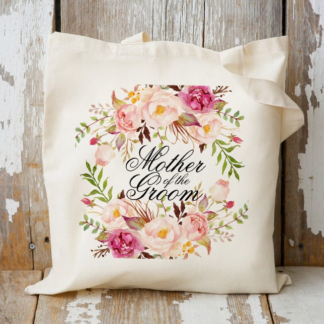Elegant Rustic Floral Mother of the Groom Tote Bag (Creator Uploaded)