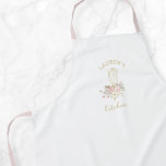 Elegant Rustic Floral Whisk Apron<br><div class="desc">Custom-designed apron featuring elegant rustic floral whisk design with personalised name.</div>