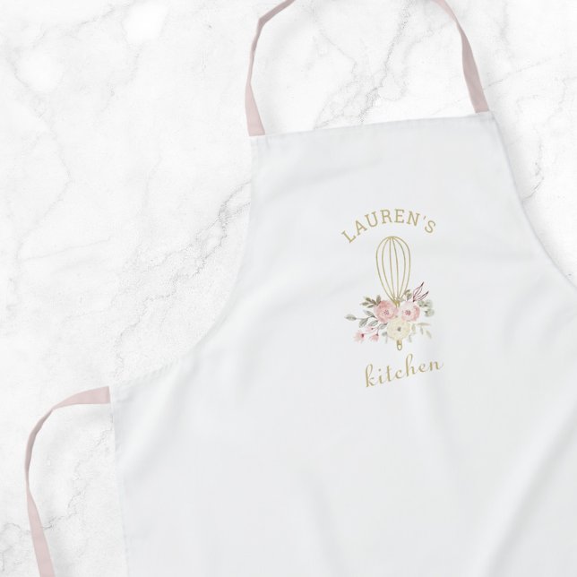 Elegant Rustic Floral Whisk Apron (Creator Uploaded)