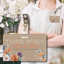 Elegant Rustic Kraft Boho Floral Design Embossed 