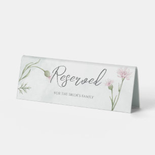 Elegant Rustic Pink Poppy Floral Wedding Reserved 