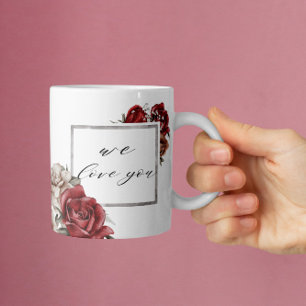 Elegant Rustic Red Roses Happy Mother's Day  Coffee Mug