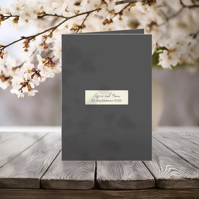 Elegant Rustic Wedding Program (Creator Uploaded)