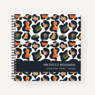 Elegant Safari Animal Skin Leopard spot MONOGRAM Notebook