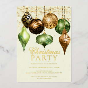 Elegant Safari Gold Ornament Christmas Party