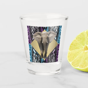 Elegant Safari with Elephant Shot Glass