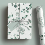 Elegant Sage & Forest Green Eucalyptus Watercolor Wrapping Paper<br><div class="desc">Our eucalyptus design is elegant and timeless. This beautiful greenery collection is excellent for wedding showers,  birthdays,  baby showers and Christmas.</div>