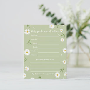 Elegant Sage Green Baby Shower Guessing Game