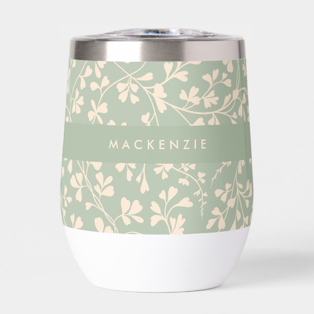 Elegant Sage Green Botanical Personalised (Front)