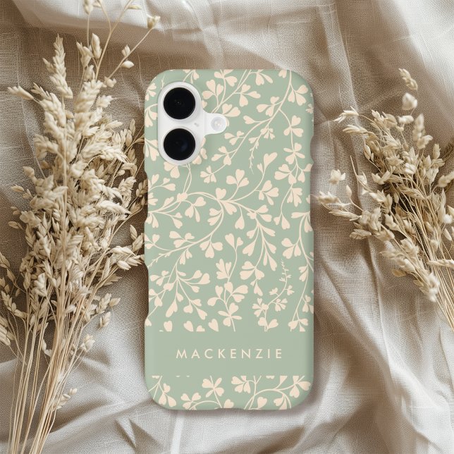 Elegant Sage Green Botanical Personalised (Creator Uploaded)