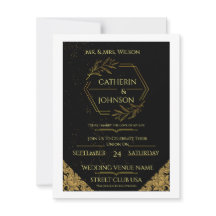 Elegant Sage Green Botanical Wedding Invitation