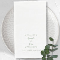 Elegant Sage Green Chic Formal Wedding Reception