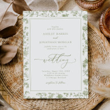 Elegant Sage Green Chinoiserie Wedding