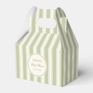 Elegant Sage Green Classic Baby Shower Favour Box