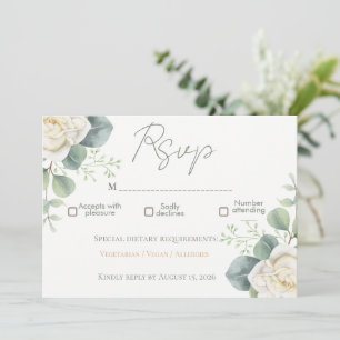 Elegant Sage Green Floral Invitation