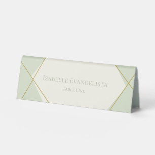 Elegant Sage Green Geometric Wedding