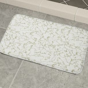 Elegant Sage Green Marble Bath Mat