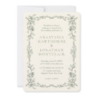 Elegant Sage Green Photo Victorian Vintage Wedding