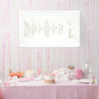 Elegant Sage Green Wedding Drinks Bar Menu Banner