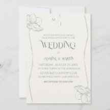 Elegant Sage Green Wedding Invitation