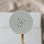 Elegant Sage Mint Monogram Wedding Envelope Seals<br><div class="desc">These elegant sage mint monogram wedding envelope seals are perfect for a simple wedding. The minimalist light green and grey design features fancy romantic typography with modern glam style. Customisable in any colour. Keep the design minimal and classy, as is, or personalise it by adding your own graphics and artwork....</div>