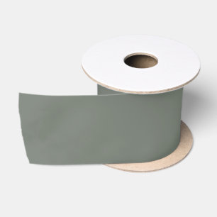 Elegant Sage wedding couples initials plain Satin Ribbon
