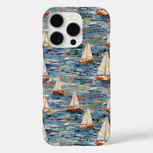 Elegant Sailboat Painting - Nautical Aesthetic iPhone 16 Pro Case