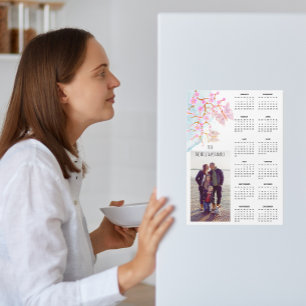 Elegant Sakura Butterflies 2026 Calendar Photo