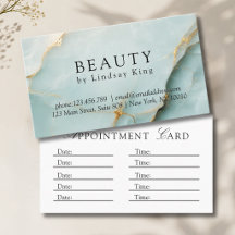 Elegant Salon Blue Marble