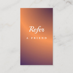 Elegant Salon & Spa Referral Card
