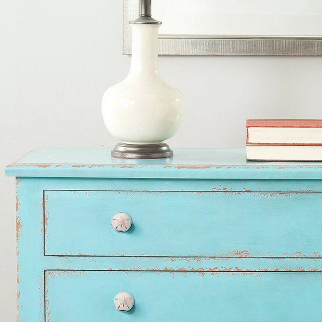Elegant Sand Dollar Coastal Decor  Ceramic Knob (Creator Uploaded)
