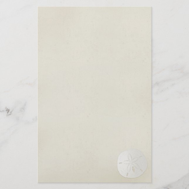 Elegant Sand Dollar Stationary 2 Stationery (Front)