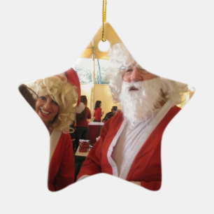 Elegant Santa Collection. Ceramic Ornament