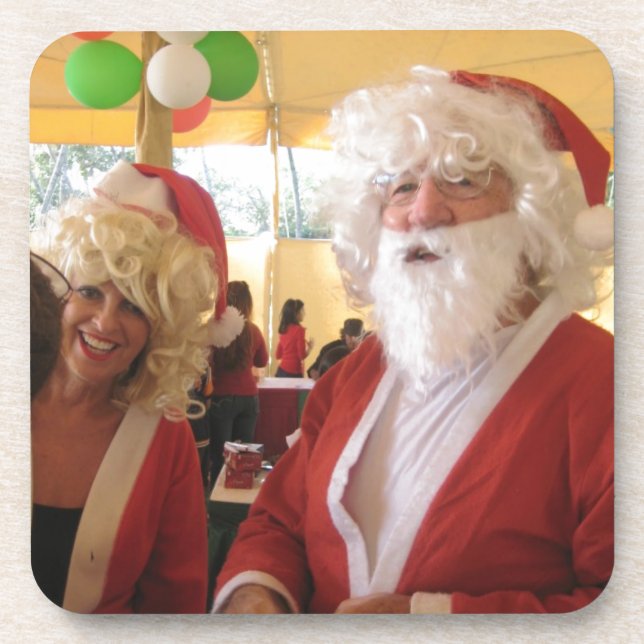 Elegant Santa Collection. Coaster (Front)