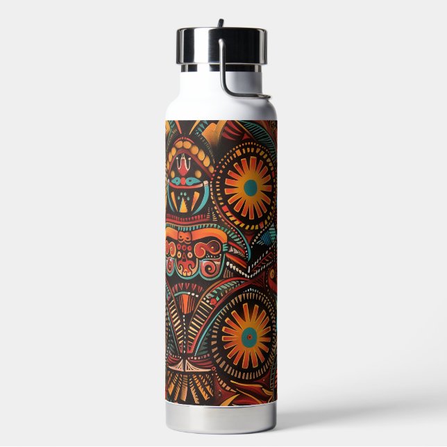 Elegant Sapphire "Timeless Ancestral Imprint" Insu Water Bottle (Left)