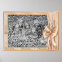 Elegant Satin Bow Frame Create Your Own Photo