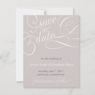 Elegant Save the Date Announcement