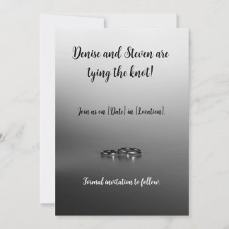 Elegant Save the Date Card