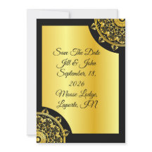 Elegant Save the Date Card, Wedding Announcement