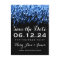 Elegant Save The Date Falling Stars Sapphire Blue