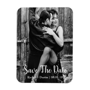 Elegant Save the Date Magnet   Script